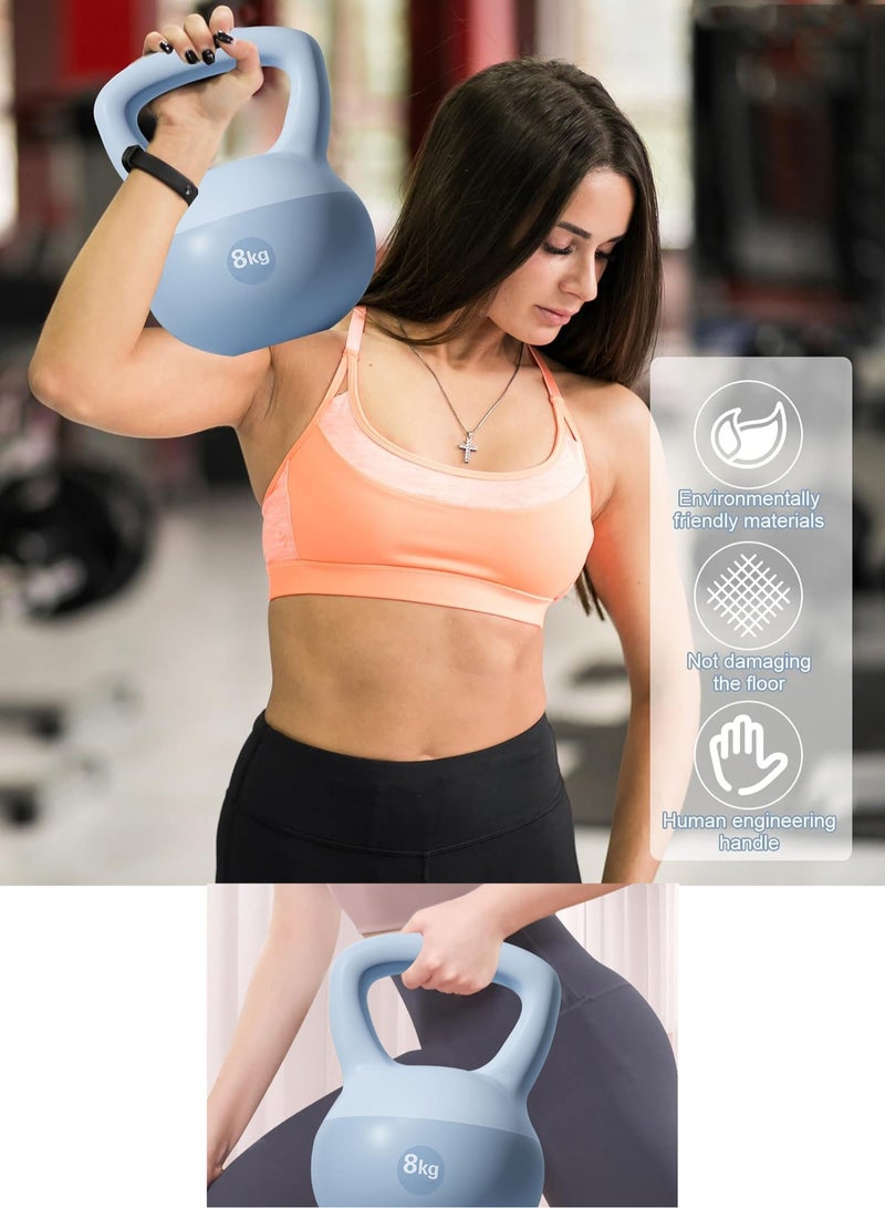 MissTiara PVC Soft Kettlebell Weights Strength Training Kettlebells for Weightlifting and Core Training, Core Training, Squat, Body Shaping 8 KG - Image 2