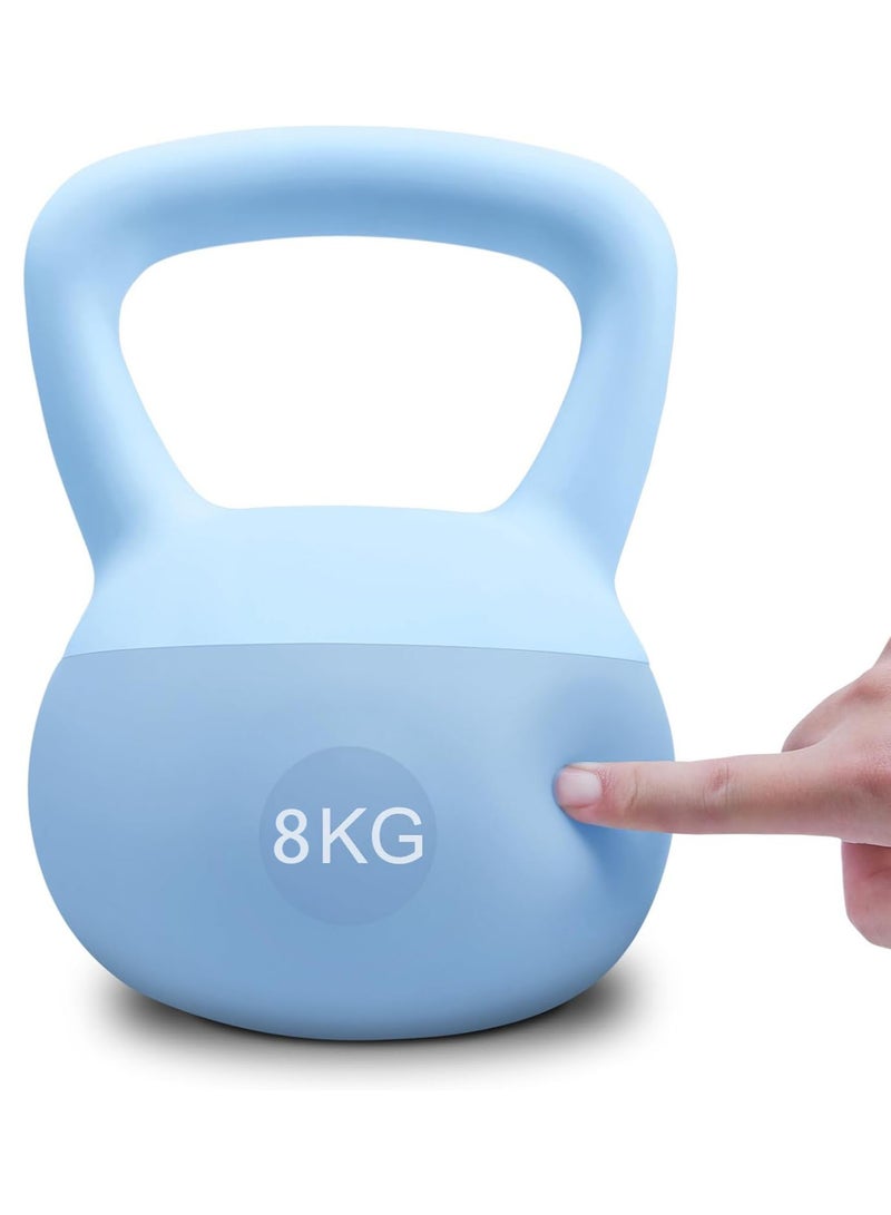 MissTiara PVC Soft Kettlebell Weights Strength Training Kettlebells for Weightlifting and Core Training, Core Training, Squat, Body Shaping 8 KG - Image 3
