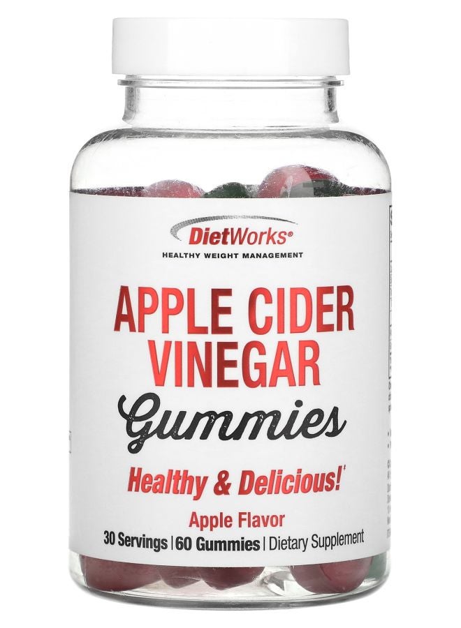 Apple Cider Vinegar Gummies Apple Flavor 60 Gummies