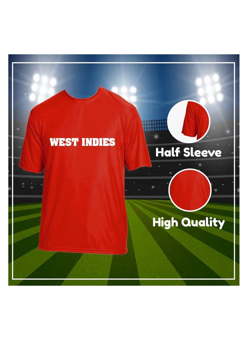 Generic - West Indies jersey for Adults - West Indies Printed Jersey - Comfortable Dry-Fit Sports Jersey for Family - Perfect for Sports Activities - Image 1