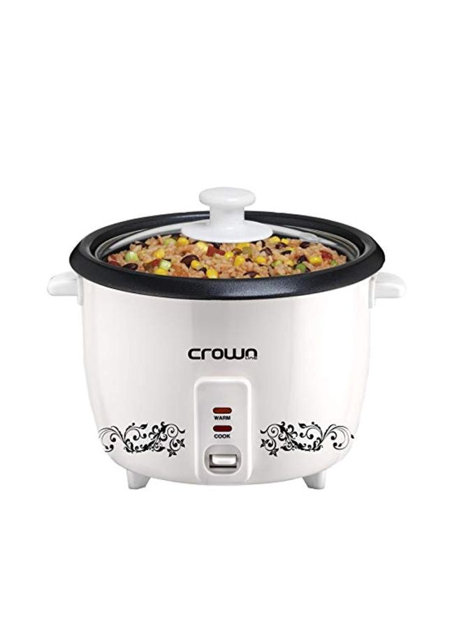 كراون لاين جهاز طهي الأرز سعة 0.6 لتراً 0.6 L RC-168 أبيض/ أسود - Image 5