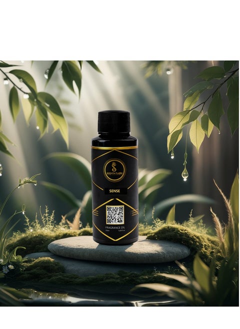 SENSE - زيت عطري لجهاز الناشر - عطر منعش، زهري وخشبي لأجهزة التعطير - علاج عطري (50 مل)