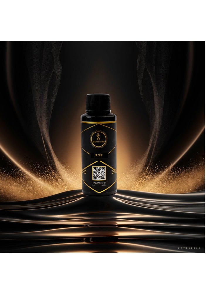 Scenta Flora - SENSE - Diffuser Aroma Oil - Refreshing, Floral, and Woody Fragrance for Scent Diffusers - Aromatherapy (50 ml) - Image 1