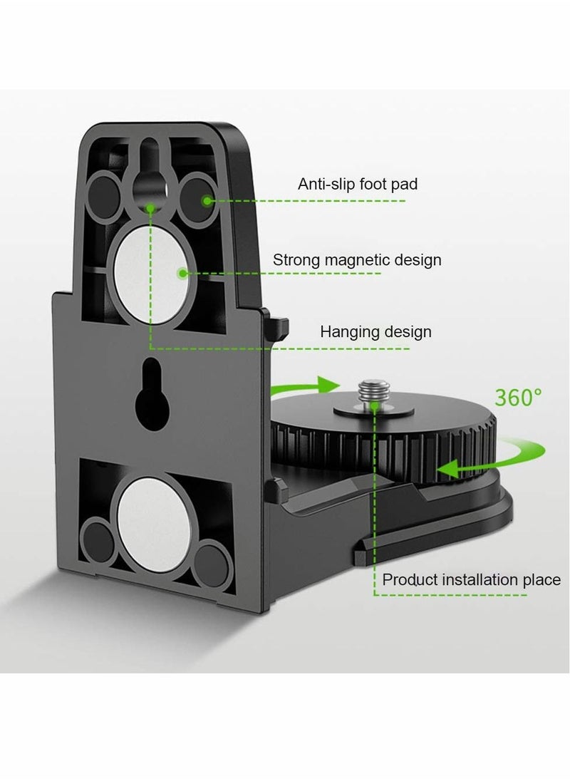 Y&D - Fine-tuning Bracket Laser Level Adapter, Magnet Bracket, Multifunctional Pivoting Base with Adjustable Clip - Image 1