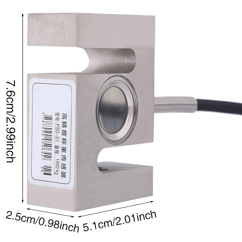 All usage compatible S-Type Load Cell Weight Sensor 1000kg IP67 Precision Metal Scale Sensor for Mixing Station Batching Machine - 11.15ft Cable Length Industrial Measurement Device Safe material Resist frequent use All preference matching build Innovative new product Nationwide popular Special limited version UV resistant Defect free upgraded substance All user friendly build Limited remaining units All budget friendly options Wide range expanded design Trending item Hot & cold climate compatible Discounted price Heavy load resistant Local trackable shipment Easy to carry Cross part assemble fit Limited production Versatile application Repeated detach compatible build Ventilated design Rack friendly - Image 5