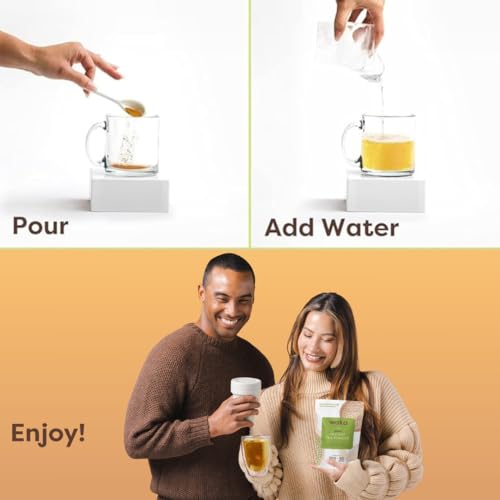 Waka Coffee Waka Instant Green Tea Mix, Classic - 100% Tea Leaves, No Additives, Unsweetened Tea Powder for 50 Quarts or 200 Cups – Easy Quick Hot and Iced Teas (4.5oz) - Image 5