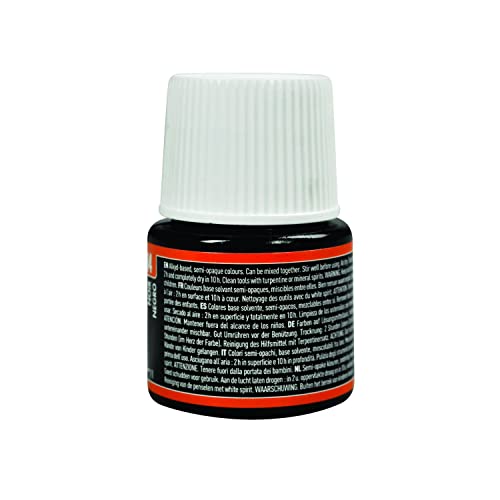 Pebeo بيبيو 025-014 طلاء سيراميك، تأثير المينا، زجاجة 45 مل - أسود، 1.5 أونصة سائلة (عبوة من 1) - Image 3