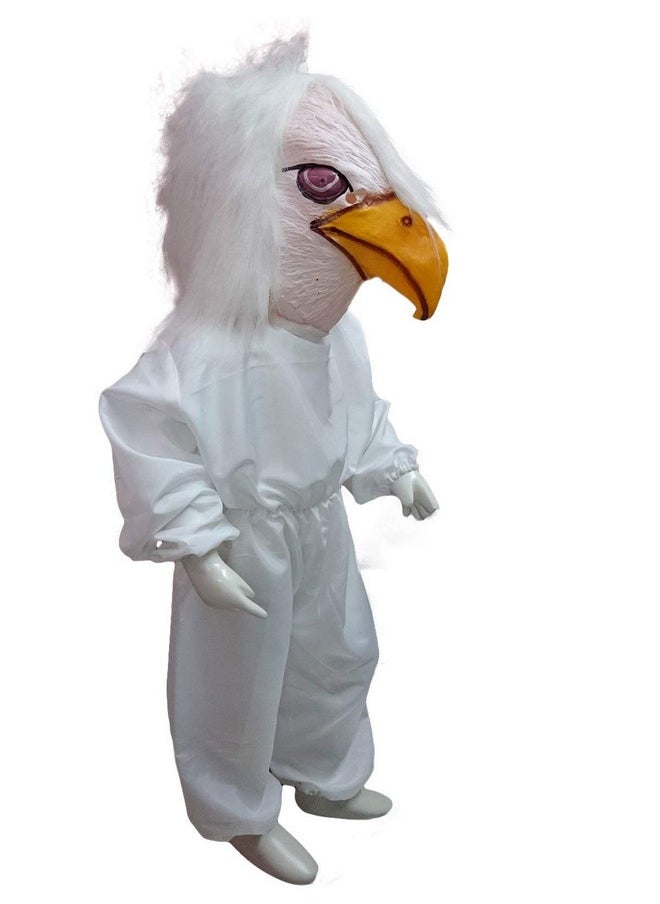 BookMyCostume BookMyCostume Jatayu White Old Vulture Giddh Bird Ramayana Kids & Adults Fancy Dress Costume 5-6 years  - Image 2