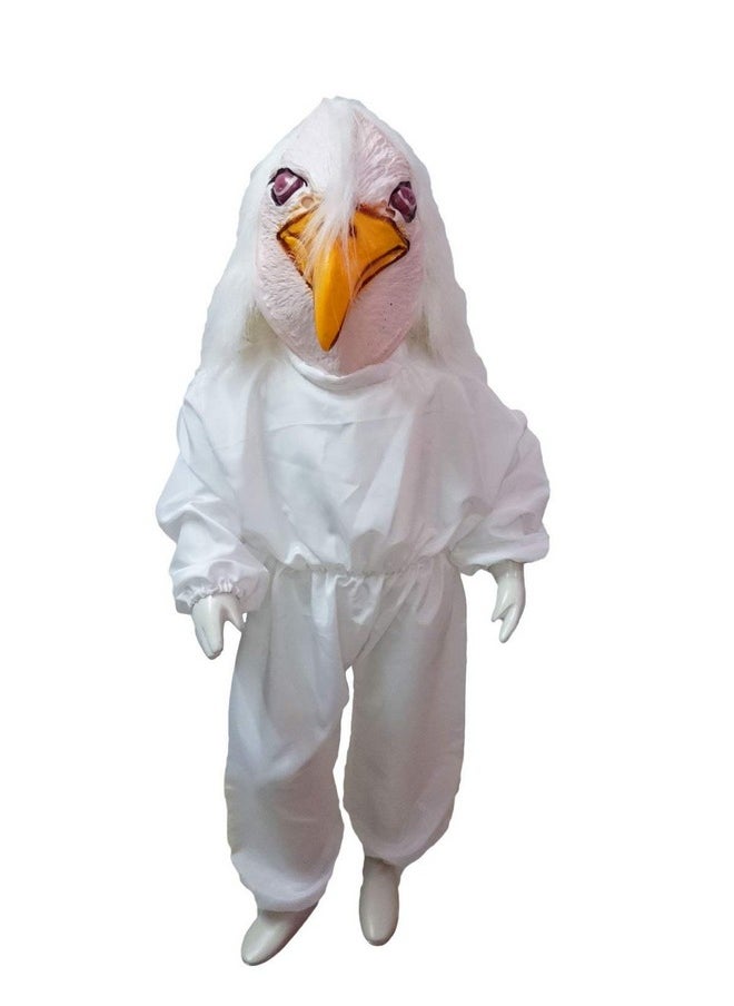 BookMyCostume BookMyCostume Jatayu White Old Vulture Giddh Bird Ramayana Kids & Adults Fancy Dress Costume 5-6 years  - Image 1