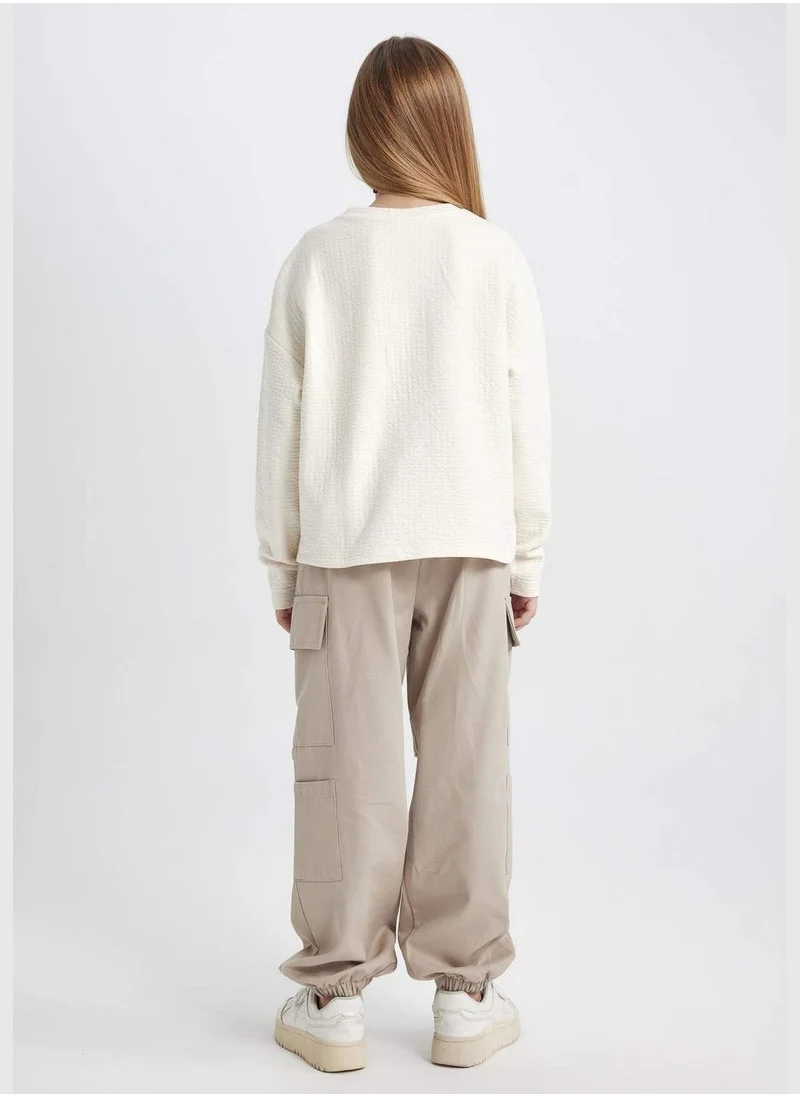 ديفاكتو Girl Woven Trousers Parachute Cargo