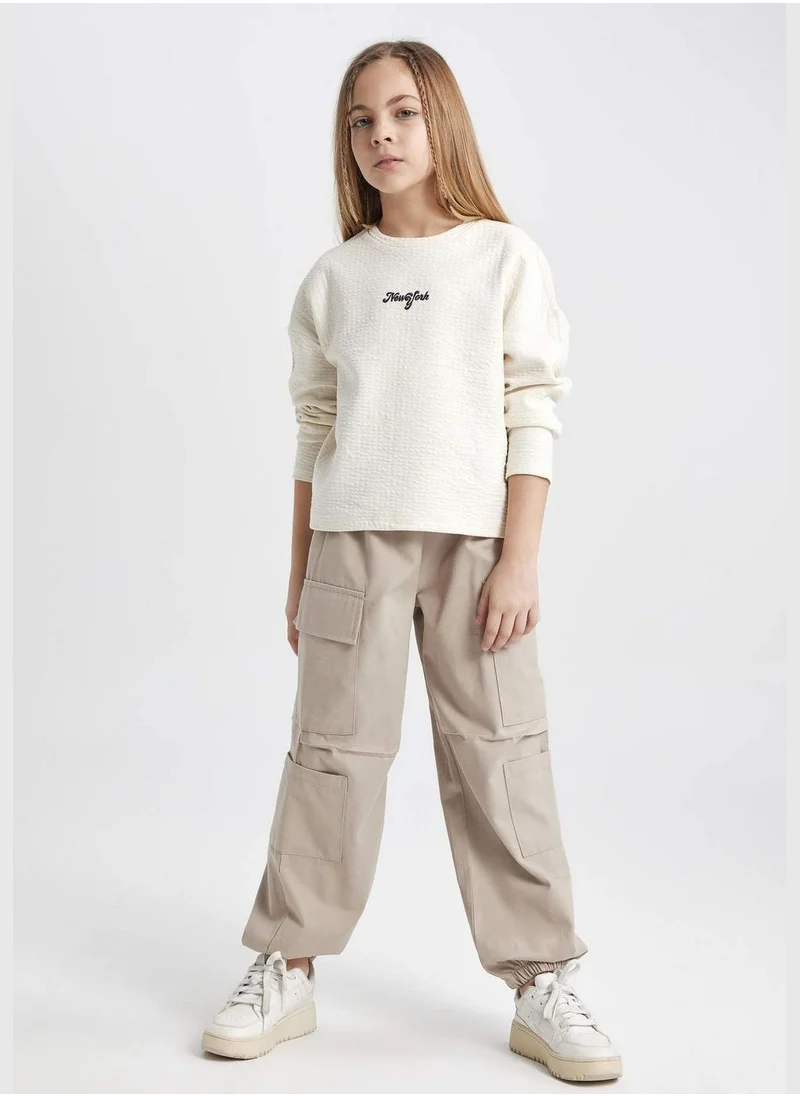 ديفاكتو Girl Woven Trousers Parachute Cargo