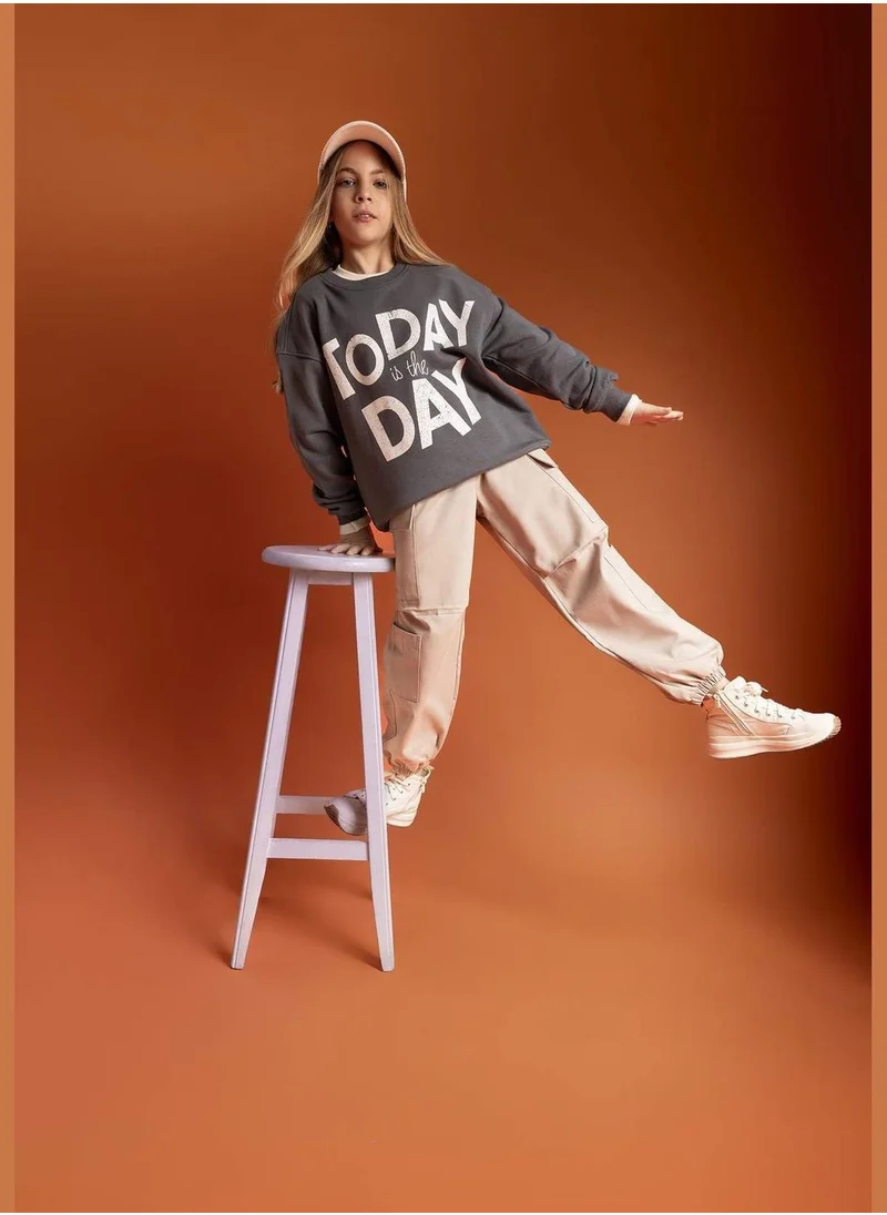 ديفاكتو Girl Woven Trousers Parachute Cargo