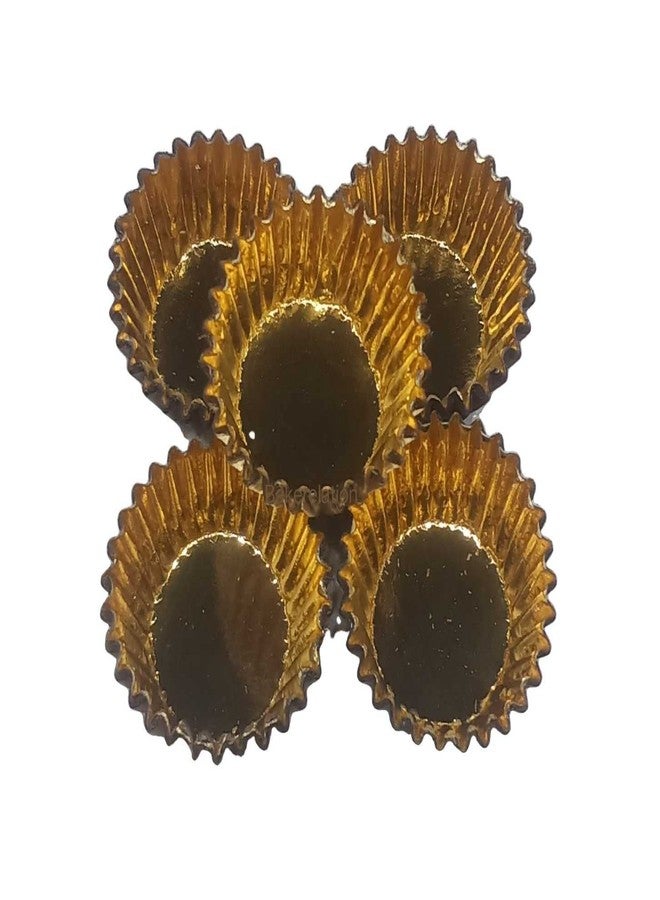 Bakerelation 200 PCS Gold Foil Metallic Cupcake Case Liners Baking Muffin Paper Cases Pack of 100 pcs - Image 4