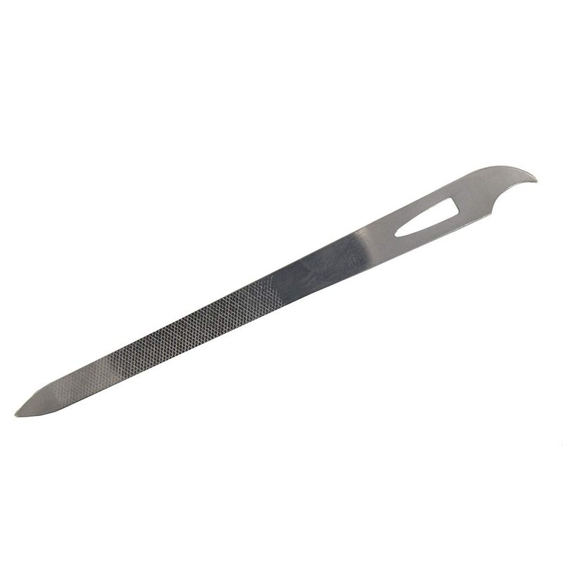 Yeshan Stainless Steel Triple-Cut Long Nail File with Nail Cleaner Tip,5.5 Inch,Pack of 2 - Image 3