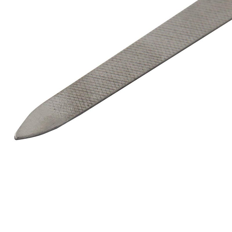 Yeshan Stainless Steel Triple-Cut Long Nail File with Nail Cleaner Tip,5.5 Inch,Pack of 2 - Image 4