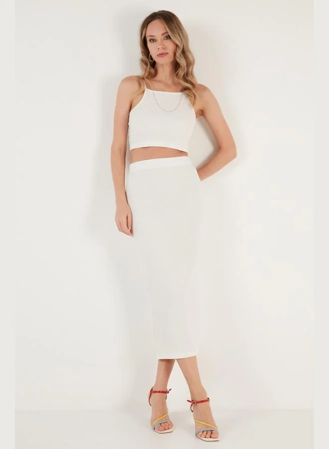 Lela Lela Slim Fit Rope Strap Slit Suit Women's SET 5865278