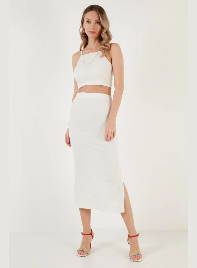 Lela  Lela Slim Fit Rope Strap Slit Suit Women's SET 5865278 for Women | Best Price UAE