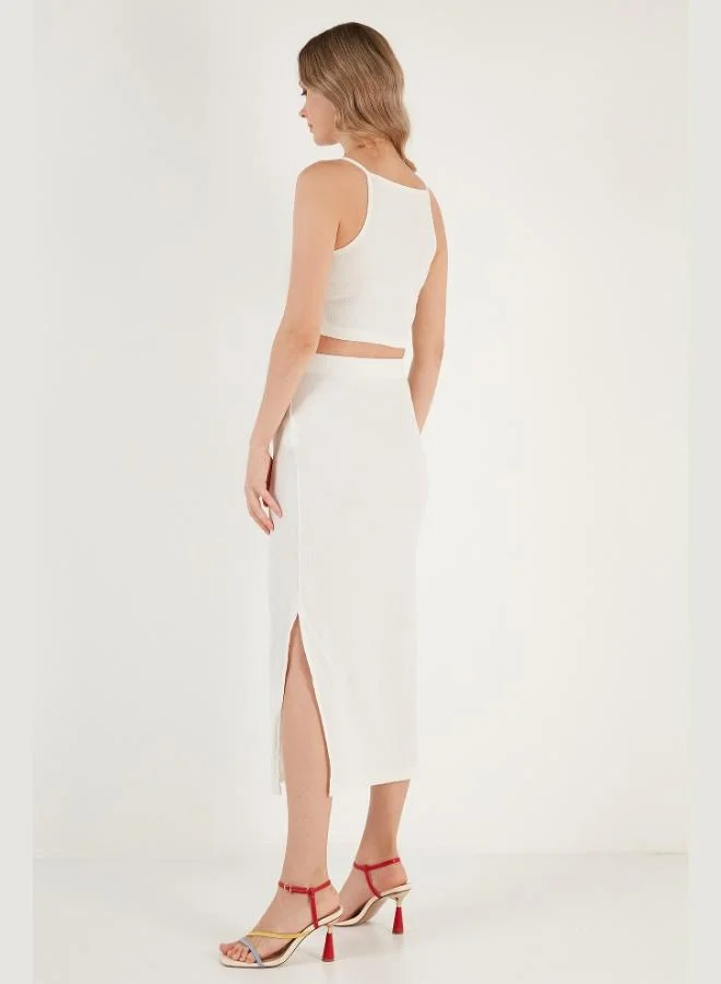 Lela  Lela Slim Fit Rope Strap Slit Suit Women's SET 5865278 for Women | Best Price UAE