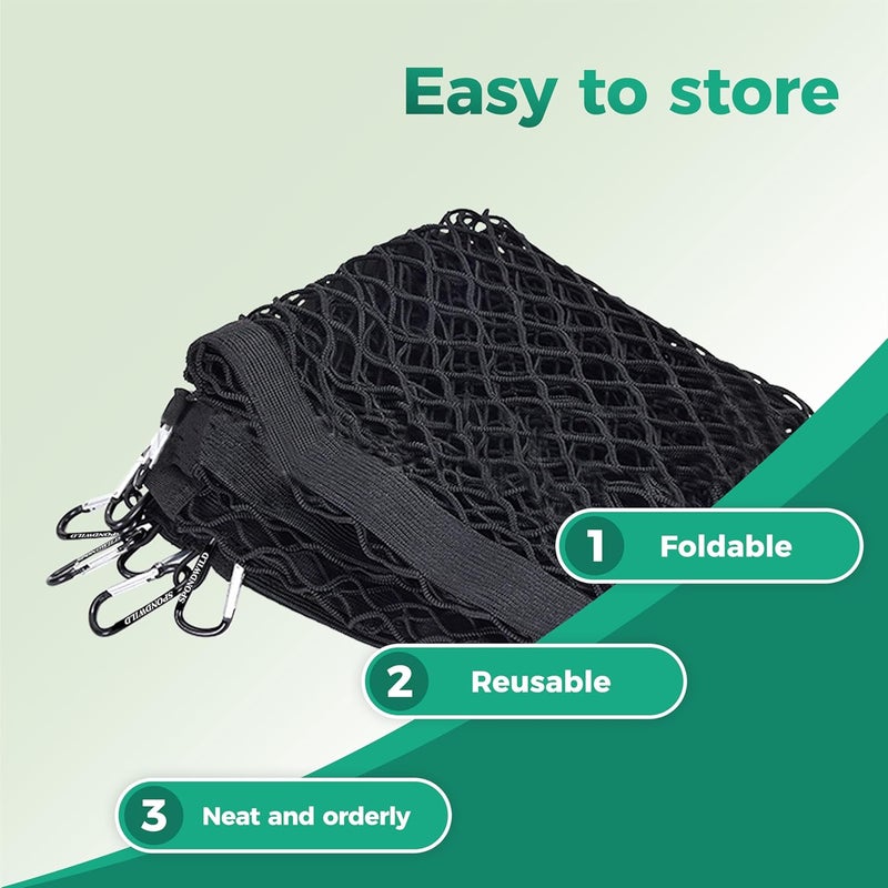 SPONDWILD Stretchable Cargo Net with Hooks - Adjustable Elastic Trunk & Truck Bed Storage Organizer for Cars, Trucks - Secures Light Loads - Image 5