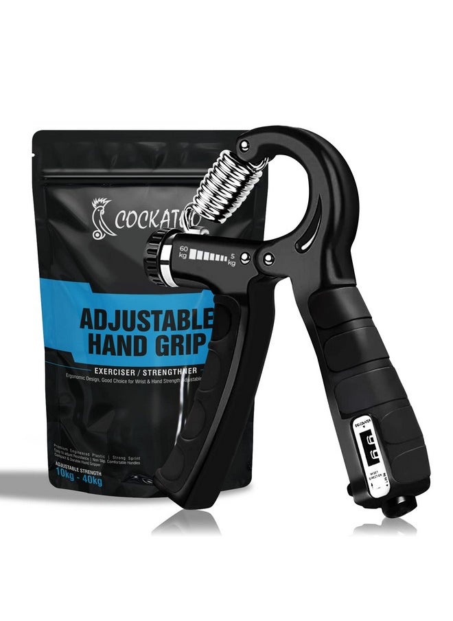 Cockatoo - Counter Hand Grip Strengthener|(5 Kg - 60 Kg) Adjustable Hand Grip| Hand Gripper For Men & Women| Digital Hand Grip Strengthener - Image 1