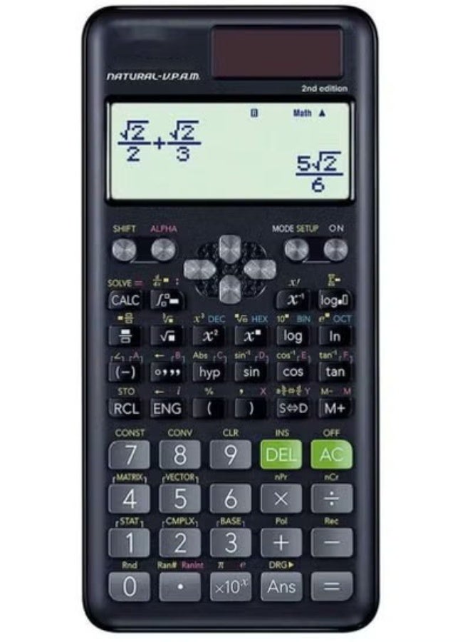 Bukela Fx-991Es Plus 2nd Edition Scientific Calulator Black - Image 1