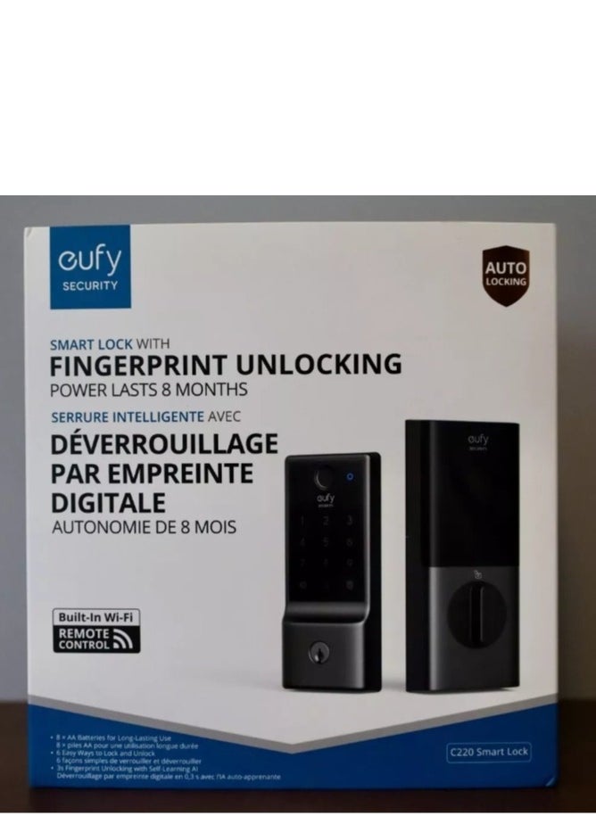 eufy Smart Lock C220 Fingerprint Keyless Entry Door Lock Wi-Fi Deadbolt  - Image 5