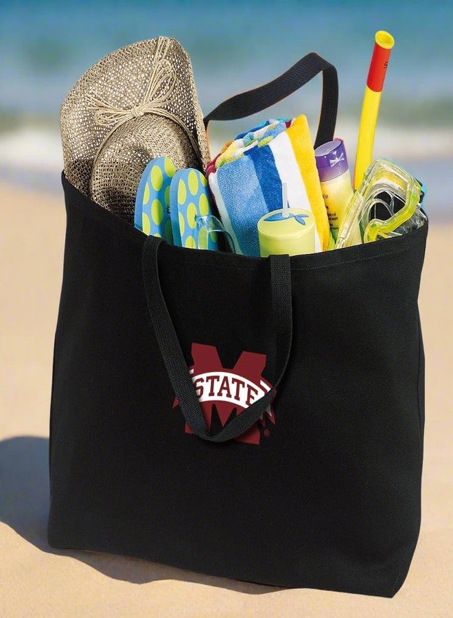 Broad Bay JUMBO Mississippi State Tote Bag or Large Canvas Mississippi State University Shopping Bag - Image 3