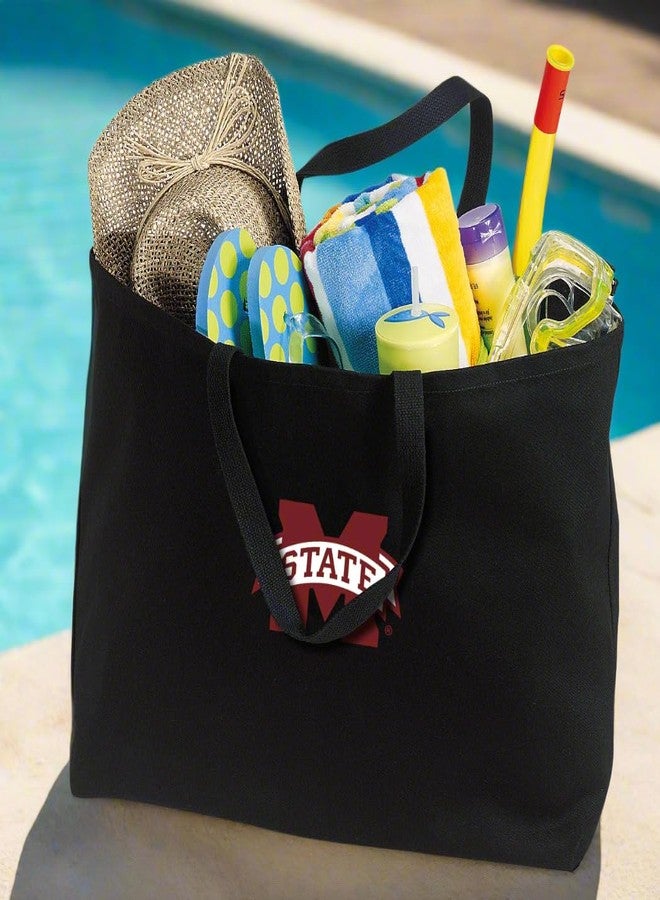 Broad Bay JUMBO Mississippi State Tote Bag or Large Canvas Mississippi State University Shopping Bag - Image 2