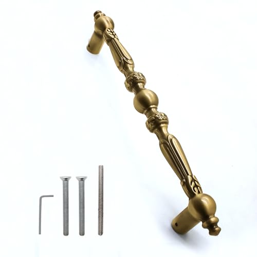 VOLO Main Door Handle/Door Handles for Main Door/Glass Door Handle/Pull Handles, for Home/Office/Hotels (Antique Brass)(Rajwadi Handle) (12" (300mm), 2) - Image 4