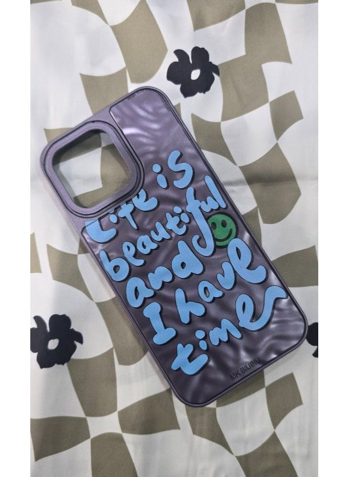 CATANES Letter Phone Case Cover for Apple iPhone 14 Pro Max Purple-1