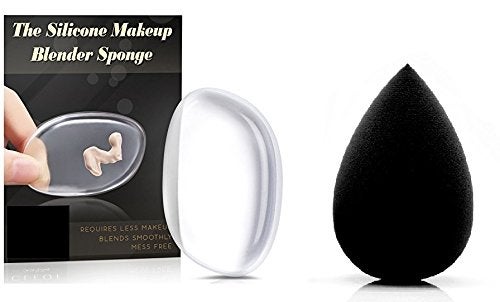 OUT OF BOX Kelley Pure Silicone Makeup Jelly Sponge Liquid Foundation Applicator Blender Zero Product Waste Perfect For Face Make Up Tool and Original Beauty Blender Black Powder Foundation concealer Puff Sponge-JV - Image 5