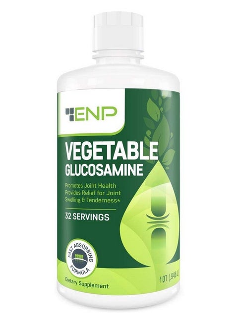 Vegan Liquid Glucosamine Supplement Plus Msm ; 1500Mg Glucosamine With Msm ; Non Shellfish ; Gmo Free ; Joint Support Supplement Derived From Vegetables ; 32 Oz ; Made In Usa