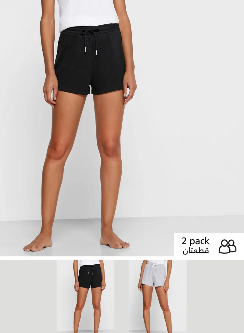 Ginger Basics Solid 2 Pack Essential Shorts