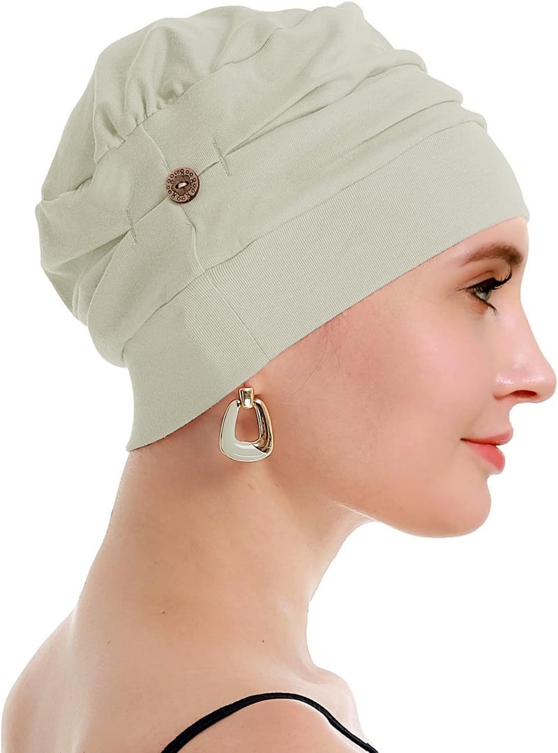 osvyo Cotton Chemo Turbans for Women Cancer Hairloss hat - Cotton Lightweight Headwear Sealed Packaging - Image 4