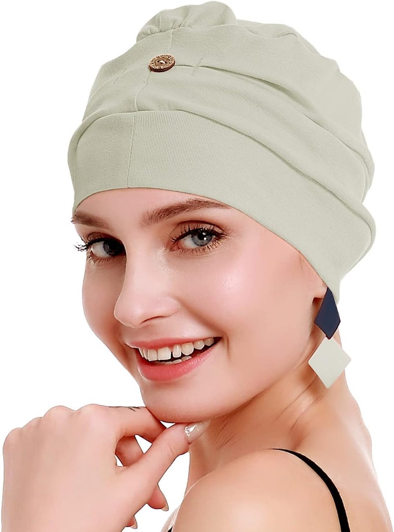 osvyo Cotton Chemo Turbans for Women Cancer Hairloss hat - Cotton Lightweight Headwear Sealed Packaging - Image 3