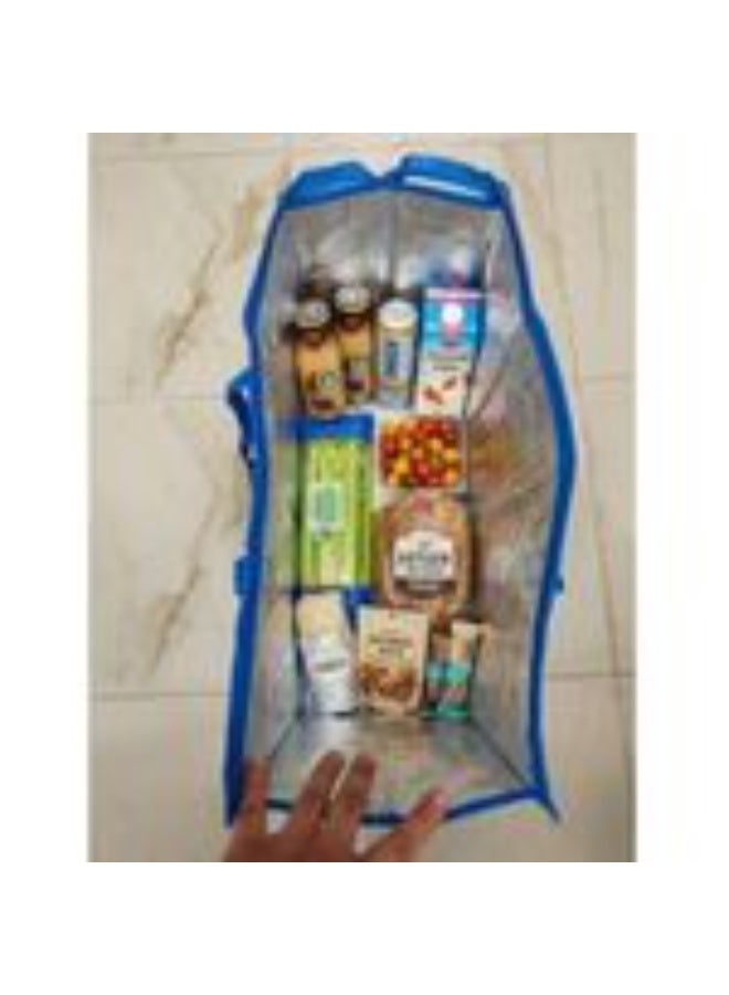 Large thermal storage bag for food and drinks, insulated cooler bag with thermal foil lining for travel, picnics, camping and trips - Image 4