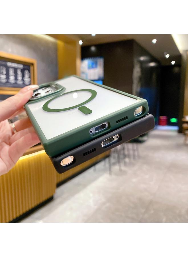 اس-توب جراب لهاتف Samsung Galaxy S23+ 5G مع إطار معدني وعدسة وحامل هاتف MagSafe - Image 5