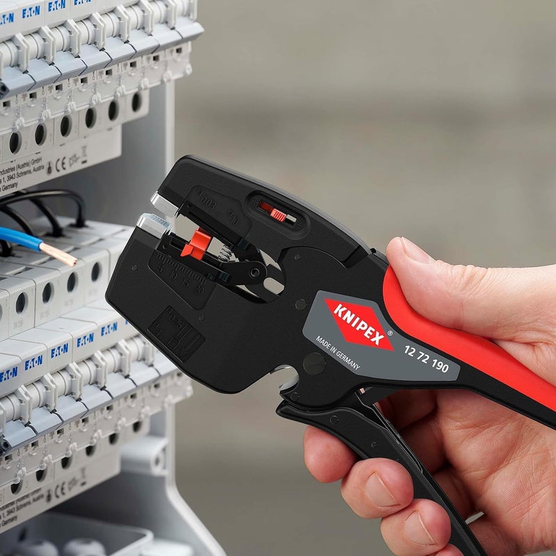 KNIPEX أداة كنيبيكس 12 72 190 نيكستريب للضغط والخلع متعددة الاستخدامات للكهربيين - Image 2