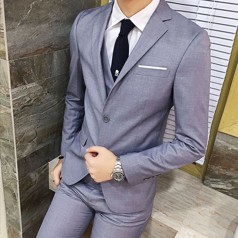 Men'S Casual Suit, Groom'S Jacket, Men'S Suit, Men'S Suit, Three-Piece Suit, Plus Size Suit - Image 1