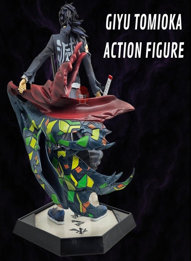 Realmkart Demon Slayer Giyu Tomioka Action Figure 30CM Anime Action Figures PVC Water Harshira Collectible Figurine for Fans & Collectors, Dsiplay, Study Table - Image 3
