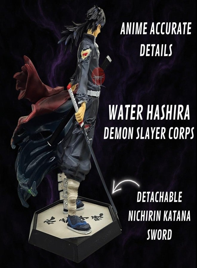 Realmkart Demon Slayer Giyu Tomioka Action Figure 30CM Anime Action Figures PVC Water Harshira Collectible Figurine for Fans & Collectors, Dsiplay, Study Table - Image 4