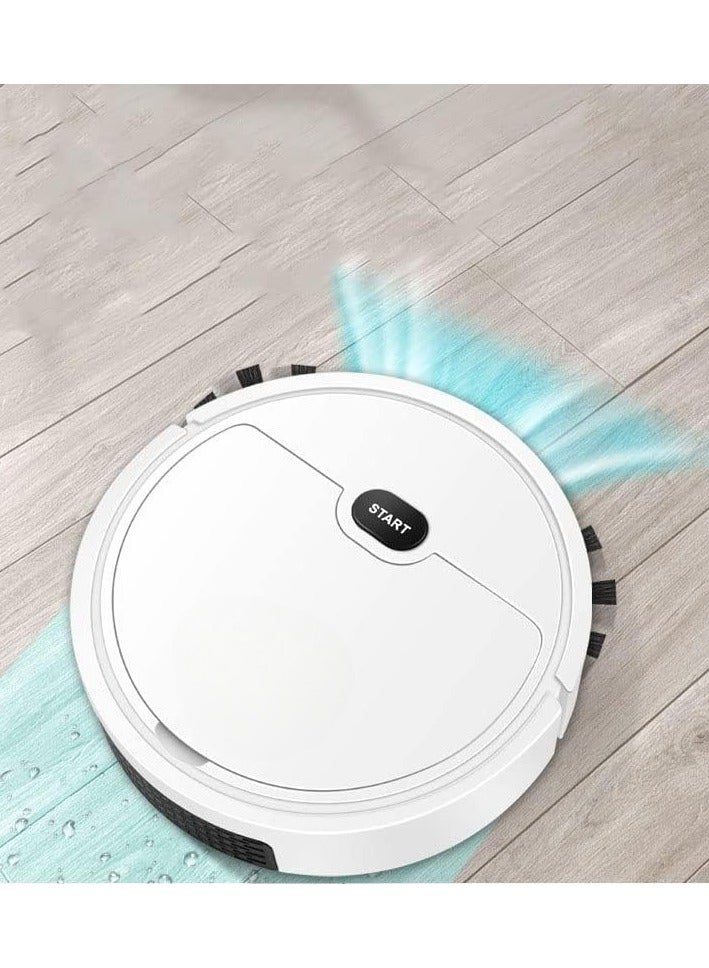 Robot Vacuum Cleaner, Usb Charging Vacuum Cleaner, Smart Mopping Wet And Dry, Carpet And Hard Floor Sweeping Robot, Household Cleaning Machine, Robot Vacuum Cleaner, Usb Smart 3 In 1 Super Thin, Powerful Suction, Quiet, Cleans Hard Floors To Medium Pile Carpets (White)  - Image 5