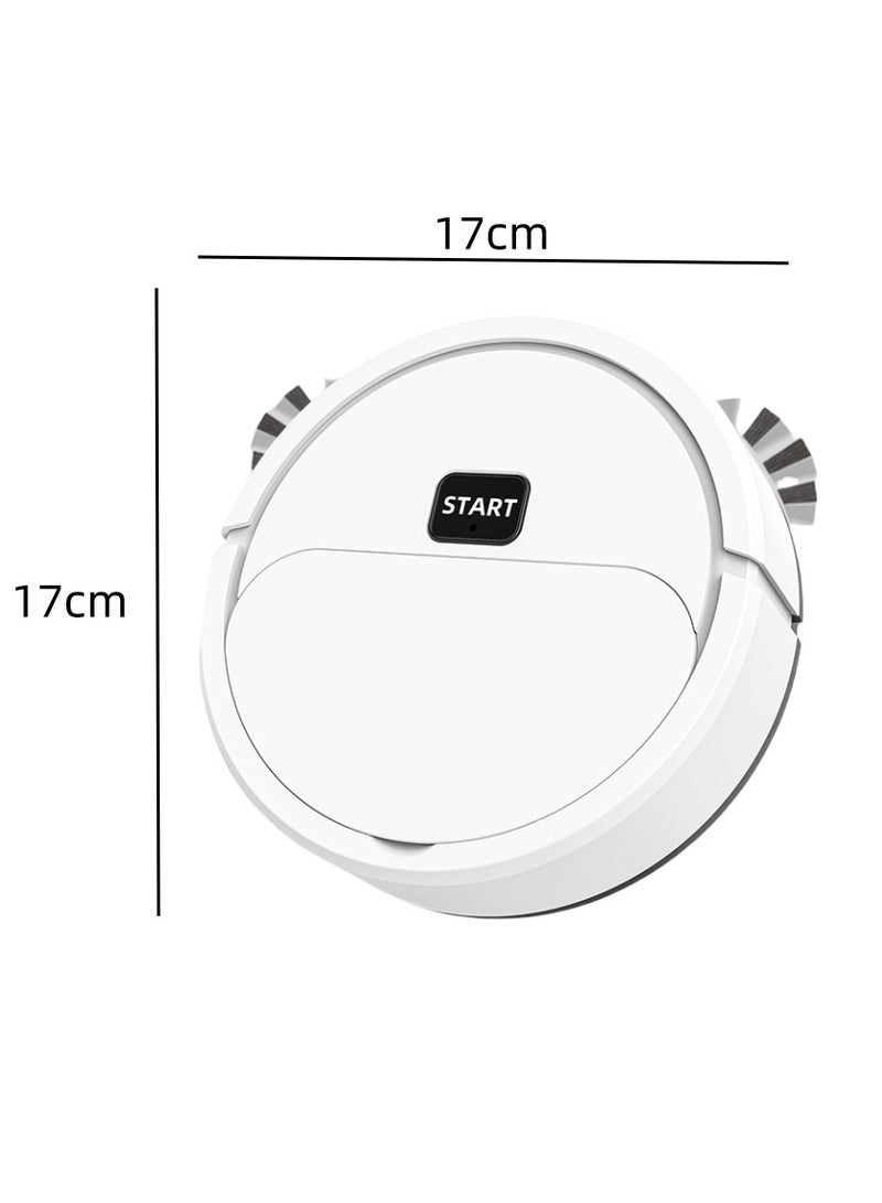Robot Vacuum Cleaner, Usb Charging Vacuum Cleaner, Smart Mopping Wet And Dry, Carpet And Hard Floor Sweeping Robot, Household Cleaning Machine, Robot Vacuum Cleaner, Usb Smart 3 In 1 Super Thin, Powerful Suction, Quiet, Cleans Hard Floors To Medium Pile Carpets (White)  - Image 2
