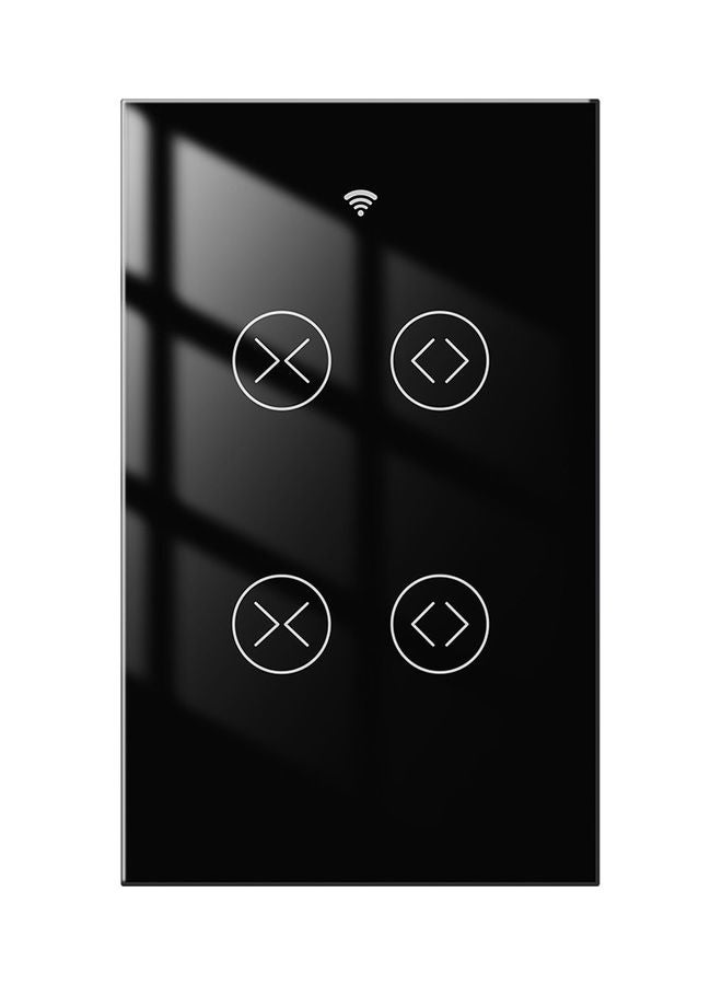 NIBEMINENT Wi-Fi Smart Voice Control Curtain Switch Black  - Image 1