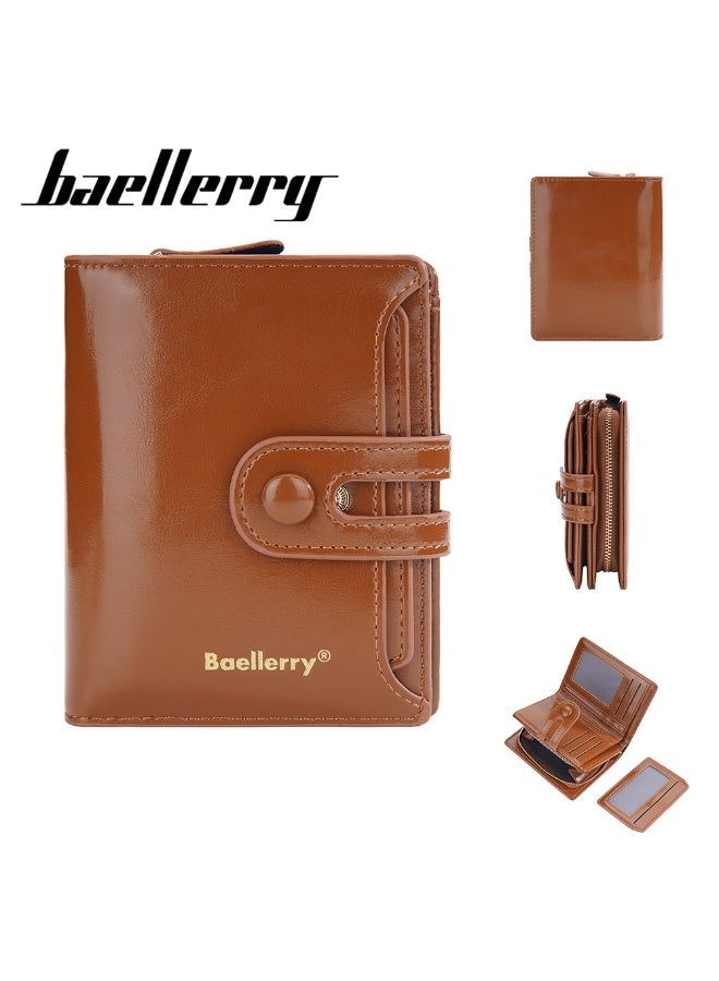 بايلليري محفظة قصيرة من الجلد المصقول للنساء من بايلاري، ذات طابع فاخر