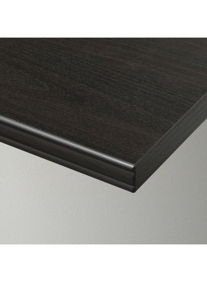 IKEA (IKEA) رف حائط بني-أسود/أسبن 120×30 سم - Image 5