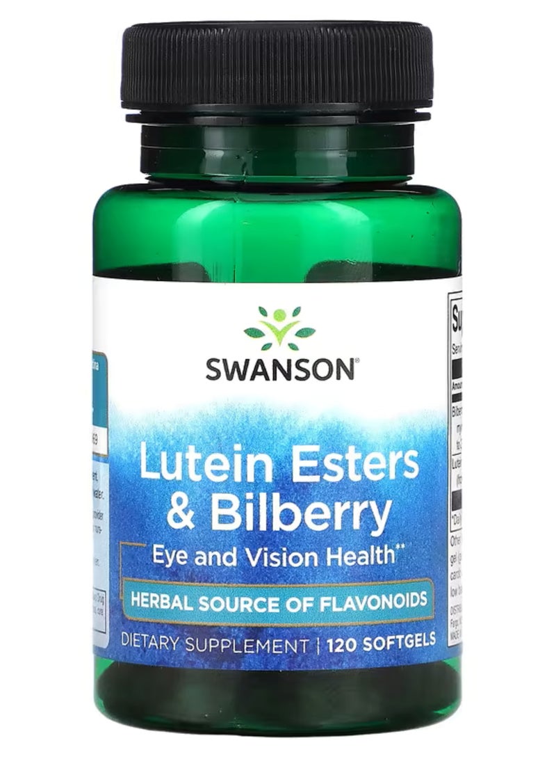 Swanson, Lutein Esters & Bilberry, 120 Softgels