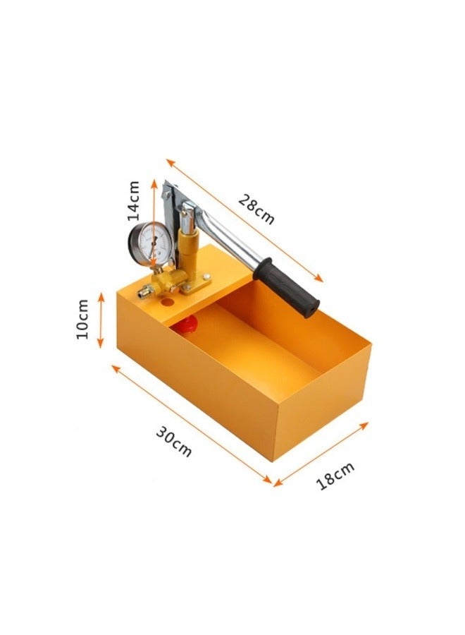 Hydrostatic Test Pump 25KG Manual Hydraulic Water Pressure Test Pump for Pipeline Pressure Test,Aluminum Water Pressure Tester With Hose Yellow/Silver 30 x 10 x 18centimeter - Image 5