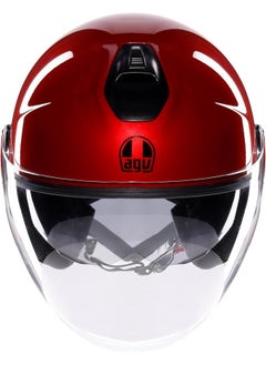 AGV AGV - ETERES E2206, Jet Unisex Motorcycle Helmet, Open Face Motorbike Helmet with Antitheft Ring, Anti-Scratch and Anti-UV Visor, Instant Sweat Absorption Technology  - Image 2