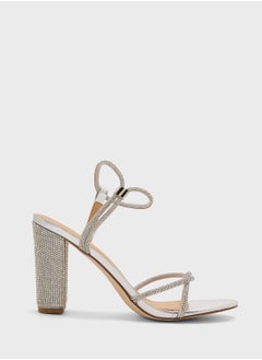 Truffle Diamante Block Heel Sandal  - Image 1
